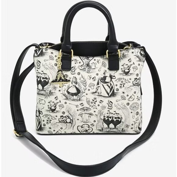 Loungefly Handbags - Loungefly Alice In Wonderland Line Art Crossbody Purse